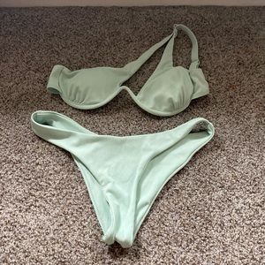 Mint green bikini